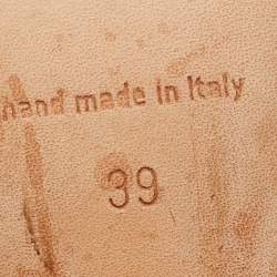 مملوكة مسبقًا Manolo Blahnik Bipunta Size 39 Grey/Yellow Leather and Suede Pumps