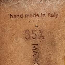 مملوكة مسبقًا Manolo Blahnik Hangisi Size 35.5 Yellow Satin Pumps