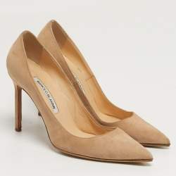 مملوكة مسبقًا Manolo Blahnik BB Size 39 Beige Suede Pumps