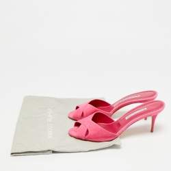 مملوكة مسبقًا صندل سليد مانولو بلانيك سويدي أزرق فاتح مقاس 38.5