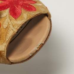 مملوكة مسبقًا صندل مانولو بلانيك قماش لوريكس متعدد الألوان مقاس 37.5