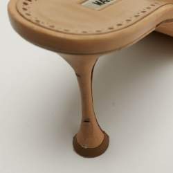 مملوكة مسبقًا صندل مانولو بلانيك قماش لوريكس متعدد الألوان مقاس 37.5