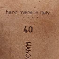 Pre Owned حذاء مَول مانويلو بْلانيك مايسال شامواه أرجواني مقاس 40