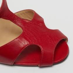 مملوكة مسبقًا صندل مانولو بلانيك فتحة كعب و مقدمة مفتوحة جلد أخضر مقاس 40