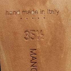 مملوكة مسبقًا Manolo Blahnik Hangisi Size 35.5 Green Satin Pumps