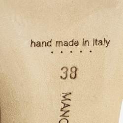 Pre Owned Manolo Blahnik Maysli Size 38 Red Suede Slingback Pumps