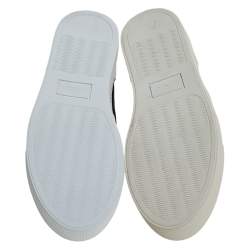 Pre Owned Kenzo Black Canvas Slip On Sneakers Size 37