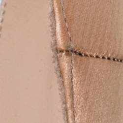 مملوكة مسبقًا حذاء كعب عالي مانولو بلانيك "هانغيسي" مزخرف بكريستال ساتان بيج مقاس 41