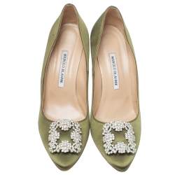 manolo blahnik hangisi flat green