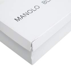 Pre Owned Manolo Blahnik Purple Satin Hangisi Pumps Size 39