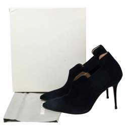 مملوكة مسبقًا حذاء بوت كاحل مانولو بلانيك ديدي سويدي أزرق كحلي مقاس 39