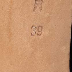 مملوكة مسبقًا حذاء كعب عالي مانولو بلانيك مقدمة مدببة جلد وجلد لامع أسود مقاس / بنفسجي مقاس 39