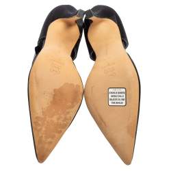 Pre Owned حذاء كعب عالي مانولو بلانيك سير كاحل بيتسي جلد وسويدي أسود مقاس 38.5 