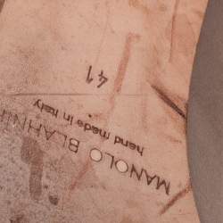 مملوكة مسبقًا Manolo Blahnik Grey Satin Hangisi Ballet Flats Size 41