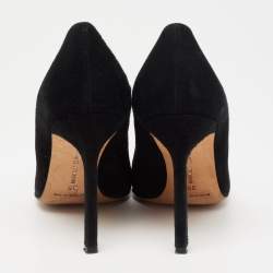 مملوكة مسبقًا Manolo Blahnik Black Suede BB Pumps Size 35
