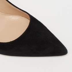 مملوكة مسبقًا Manolo Blahnik Black Suede BB Pumps Size 35