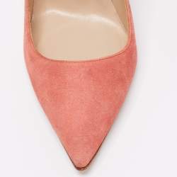 Pre Owned Manolo Blahnik Ombré Beige Suede BB Pointed Toe Pumps Size 38