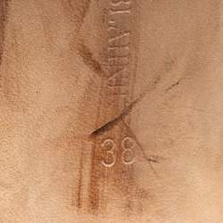 Pre Owned صندل مانولو بلانيك جلد بنفسجي فتحة كعب مقاس 38