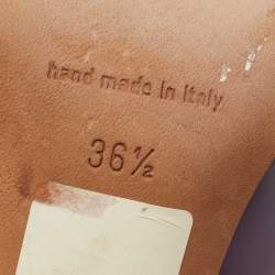 Pre Owned Manolo Blahnik Purple Patent Leather BB Pointed Toe Pumps Size 36.5