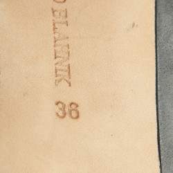 Pre Owned Manolo Blahnik Grey Suede Pointed Toe Pumps Size 36