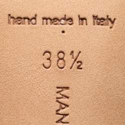 Pre Owned Manolo Blahnik Black Satin Nadira Pumps Size 38.5