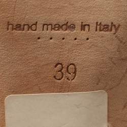 Pre Owned Manolo Blahnik Navy Blue Satin Okkato Pumps Size 39