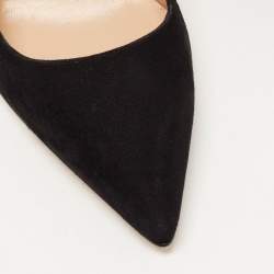 Pre Owned Manolo Blahnik Black Suede BB Pumps Size 39.5