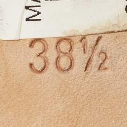 Pre Owned Manolo Blahnik Blue Satin Hangisi Crystal Embellished Pumps Size 38.5