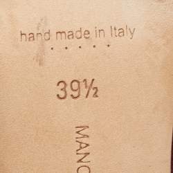 Pre Owned Manolo Blahnik Burgundy Suede Maysale Mules Size 39.5