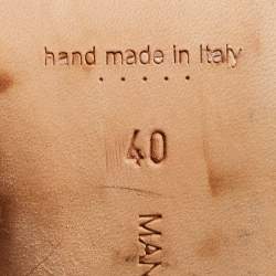 Pre Owned Manolo Blahnik Burgundy Suede Maysale Mules Size 40