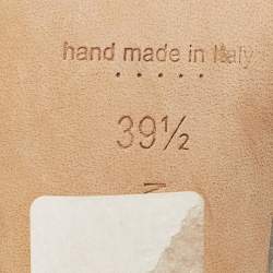 Pre Owned Manolo Blahnik Grey Satin Eufrasia Pumps Size 39.5