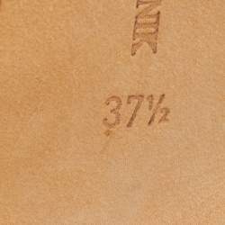 Pre Owned Manolo Blahnik Yellow Satin Hangisi Pumps Size 37.5