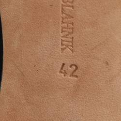 Pre Owned Manolo Blahnik Black Suede BB Pointed Toe Pumps Size 42