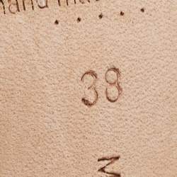 Pre Owned Manolo Blahnik Green Satin Crystal Embellished Pumps Size 38