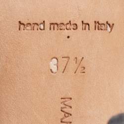 Pre Owned Manolo Blahnik Black Satin Hangisi Pumps Size 37.5