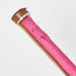 Pre Owned Manolo Blahnik Pink Satin Hangisi Pumps Size 38.5