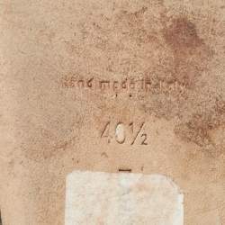 Pre Owned Manolo Blahnik Blue Satin Gotrian Crystal Embellished Pointed Toe Ballet Flats Size 40.5