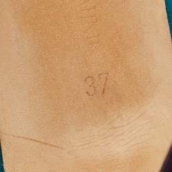 Pre Owned Manolo Blahnik Blue/Purple Suede Pointed Toe Pumps Size 37