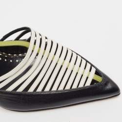 Pre Owned Manolo Blahnik Multicolor Watersnake and Leather Strappy Sandals Size 39.5