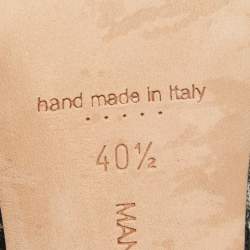 Pre Owned Manolo Blahnik Black Lace and Satin Hangisi Pumps Size 40.5