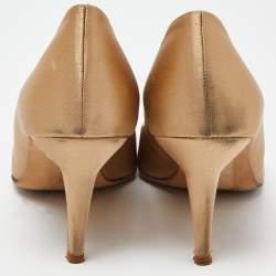 Manolo Blahnik Beige Satin Pumps Size 38.5