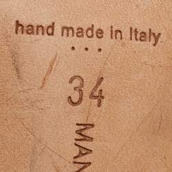 Pre Owned Manolo Blahnik White Satin Hangisi Pumps Size 34