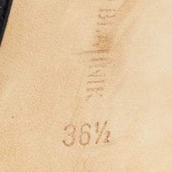 Pre Owned Manolo Blahnik Black Watersnake Blanchido Pumps Size 36.5