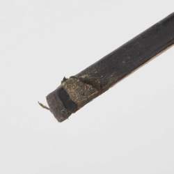 Pre Owned Manolo Blahnik Black Leather Ankle Strap Sandals Size 37