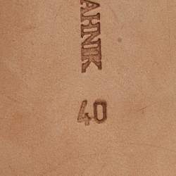 Pre Owned Manolo Blahnik White Satin Hangisi Pumps Size 40