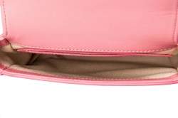 Pre Owned Mansur Gavriel Light Pink Leather Mini Crossbody Bag