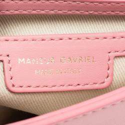 Pre Owned Mansur Gavriel Light Pink Leather Mini Crossbody Bag