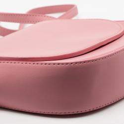 Pre Owned Mansur Gavriel Light Pink Leather Mini Crossbody Bag