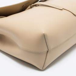 Pre Owned Mansur Gavriel Beige Leather Lady Tote