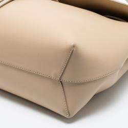 Pre Owned Mansur Gavriel Beige Leather Lady Tote